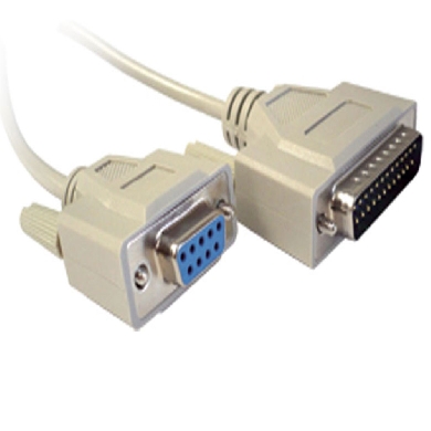 CABLE SERIAL MODEM AT DB9H/DB25M