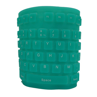 TECLADO FLEXIBLE USB Y PS2 VERDE