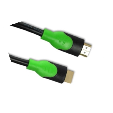 CABLE VÍDEO HDMI 1.3M-M 3.0 MTS NEGRO C/VERDE