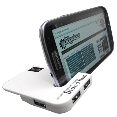 HUB USB MICRO 3 PUERTOS OTG + STAND BCO