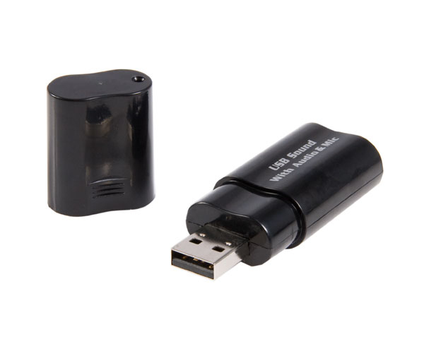 StarTech ICUSBAUDIOB 2 Channels USB Interface Black Audio Adapter