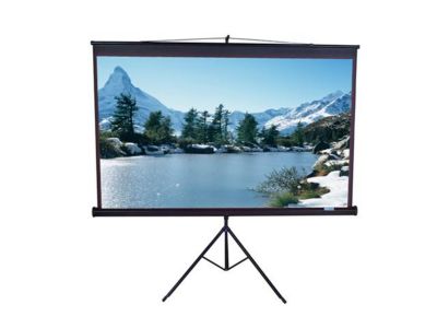 EliteSCREENS T99UWS1 Pull Up Projector Screen w/ standard Keystone Eliminator and Four Sided Black Ma