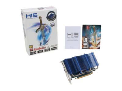 HIS iSilence 5 H667PNS1G Radeon HD 6670 1GB 128-bit DDR3 PCI Express 2.1 x16 HDCP Ready Video Card