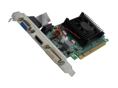 EVGA 01G-P3-1302-LR GeForce 8400 GS 1GB 64-bit DDR3 PCI Express 2.0 x16 HDCP Ready Low Profile Ready Video Card