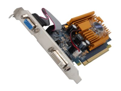 Galaxy 84GFE6DC2EMM GeForce 8400 GS 512MB 64-bit DDR2 PCI Express 2.0 x16 HDCP Ready Video Card