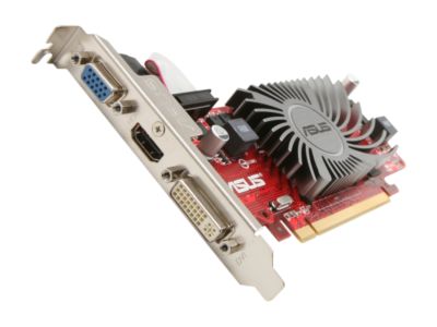 ASUS EAH5450 SILENT/DI/1GD3(LP) Radeon HD 5450 1GB DDR3 PCI Express 2.1 x16 HDCP Ready Low Profile Ready Video Card