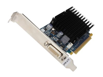 PNY RVCG84DMS5R3SXXB GeForce 8400 GS 512MB DDR2 PCI Express 2.0 x16 Low Profile Ready Video Card
