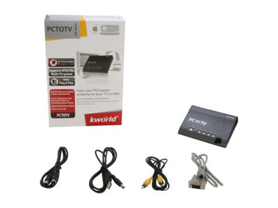 KWorld PlusTV PC to TV Converter SA235 USB 2.0 - View Your PC/Laptop Contents on TV