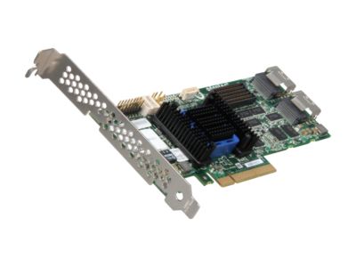 Adaptec RAID 6805 2271200-R 6Gb/s SATA/SAS 8 internal ports w/ 512MB cache memory Controller Card, Kit