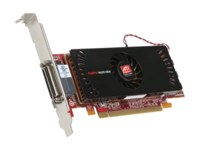 ATI 100-505531 FirePro 2450 512MB GDDR3 PCI Express 2.0 x16 & x1 Lane Low Profile Multi-View Workstation Graphics Accelerator