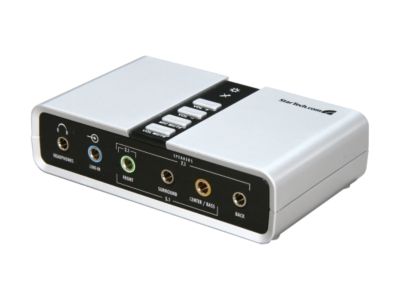 StarTech ICUSBAUDIO7D 7 Channels 44.1 / 48 KHz USB Interface Audio Adapter External Sound Card