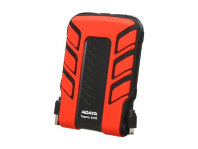 ADATA Superior Series 2.5" 500GB SH93 Water & Shock Proof External Hard Drive (Red) Model ASH93-500GU-CRD