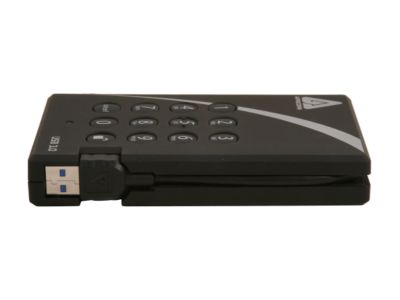 APRICORN Aegis Padlock 1TB USB 3.0 Black External Hard Drive with 256-bit AES Encryption A25-3PL256-1000