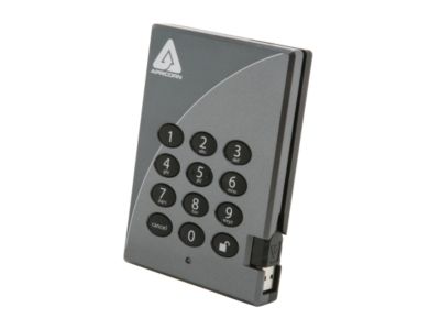 APRICORN Aegis Padlock 1TB USB 2.0 External Hard Drive A25-PL128-1000