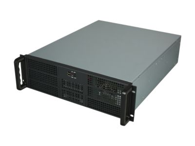Athena Power RM-3U3F55B60 Black 3U Rackmount Server Case 600W 4 External 5.25" Drive Bays - OEM