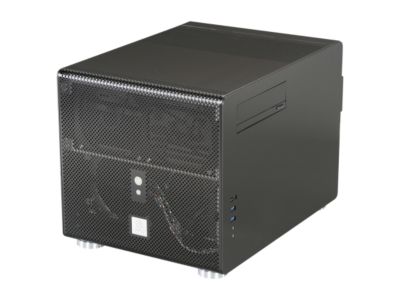 LIAN LI Black Aluminum PC-V353B Micro ATX Media Center / HTPC Case