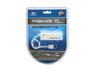 VANTEC CB-TAU03H ezSHARE PRO Adapter with 3-Port Hub