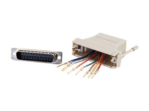 Cables To Go 02934 RJ45 to DB25 Male Modular Adapter - Gray