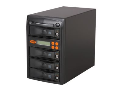 Systor Black 1 to 3 Hard Drive / Solid State Drive (HDD/SSD) Duplicator (30MB/sec) - Tower Model SYS103HS