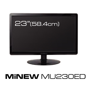 MONEUAL MU23ED 23" LED  1920X1080  5ms CONTRASTE 30000:1  DVI VGA Bocinas NEGRO