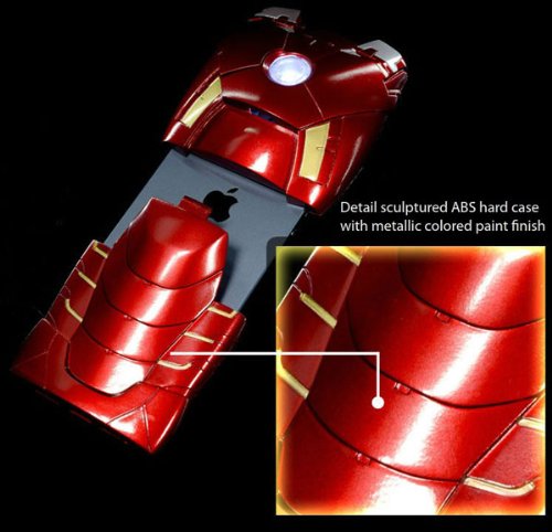 Case Iron Man para Iphone 5 con LED indicador