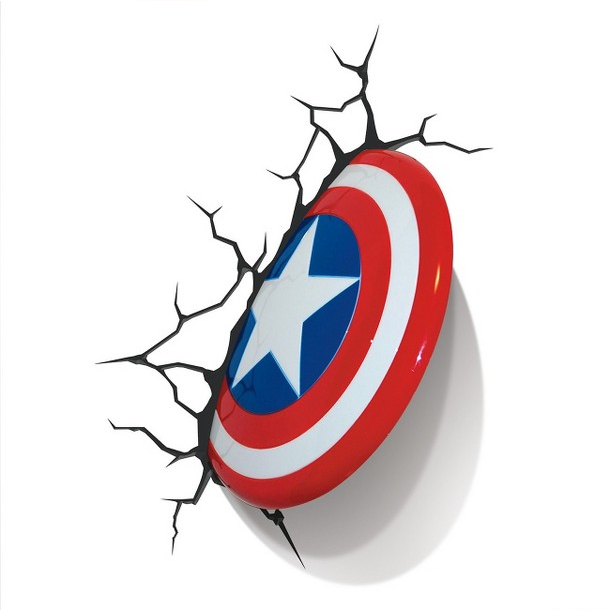 3D Wall Art Nightlight - Captain America