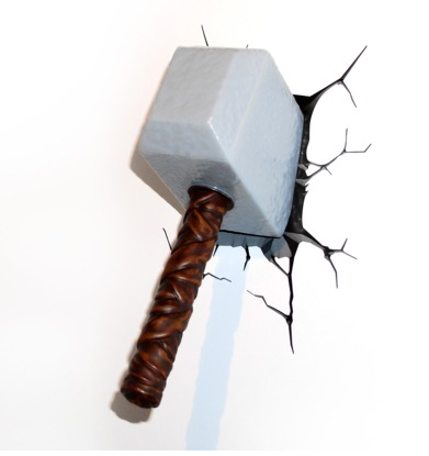 3D Wall Art nocturna - Thor Hammer