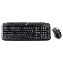 GENIUS BD TECLADO SLIMSTAR (ESPAÑOL) C110 + MOUSE USB (NEGRO) RETAIL 10c