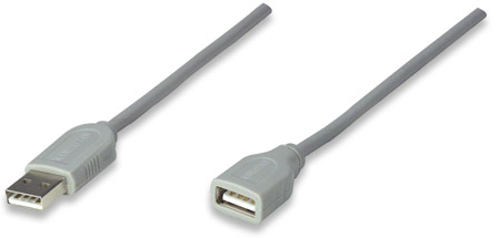 CABLE USB EXTENSION 3.0M, GRIS