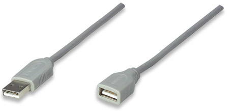 CABLE USB EXTENSION 4.5M, GRIS