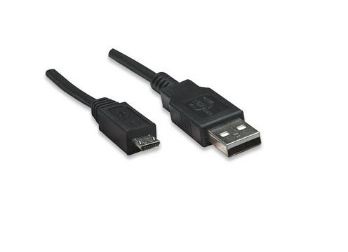 CABLE USB V2.0 A-Micro B  0.5M Neg BB