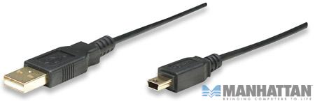 CABLE USB V2.0 A-Mini B 1.8M Canshell
