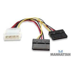 CABLE CORRIENTE INTERNO HDD SATA 150 DOBLE