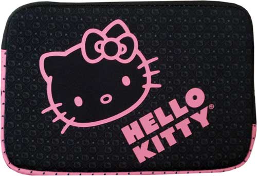 FUNDA NEOPRENO KITTY 11 pulgadas COLOR NEGRO