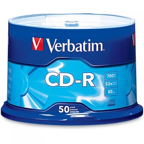 CAMPANA CD-R GRABABLE VERBATIM 80MIN, 700MB, 52X, 50 PZAS