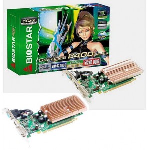 TARJETA DE VIDEO GEFORCE NVIDIA PCIE X16/2.0 512MB DDR2, VGA + DVI-I + HDMI