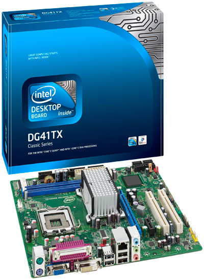 MOTHER BOARD INTEL DG41TX BOX LGA 775 DDR3-1333