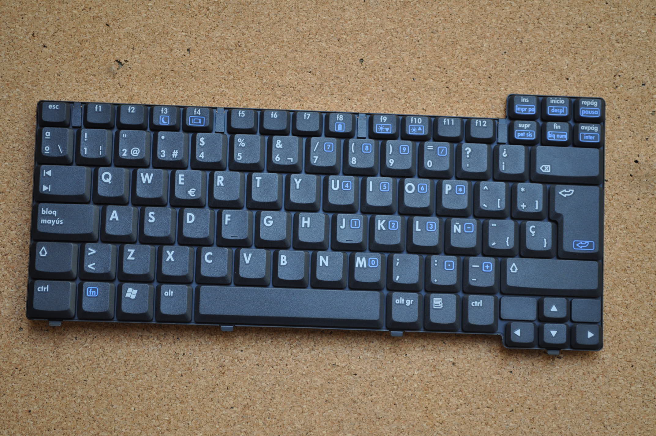 TECLADO HP NX7300 NEGRO