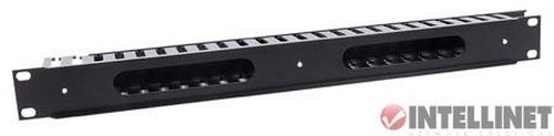 ORGANIZADOR CABLES 19 , 1U PLASTICO 2X2