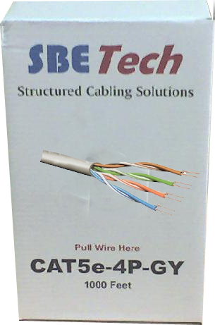 BOBINA UTP SBE TECH CAT 5E COLOR AZUL