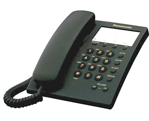 TELEFONO PANASONIC UNILINEA 13 MEMORIAS NEGRO