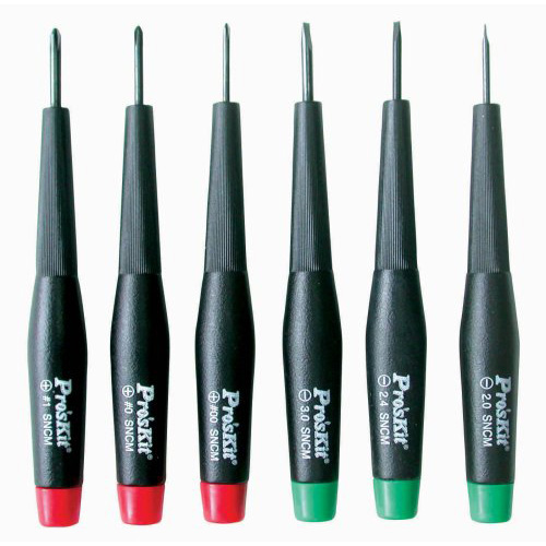 Precision Screwdriver Set 6 Pc. Flat/Phillips