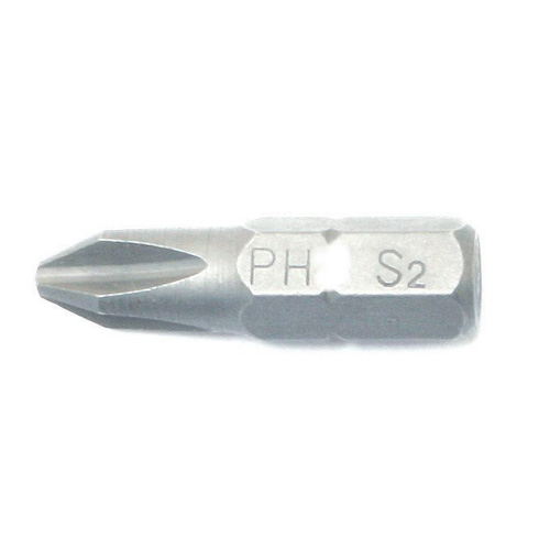 Bit, Phillips, Size 2, 1" Long, 1/4" Hex