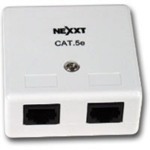 Nexxt Double Port Surface Mount RJ45 Cat5e