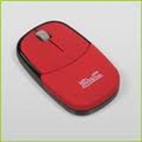 Klip X Mouse Optical Slim w/Nano Dongle Wireless Red
