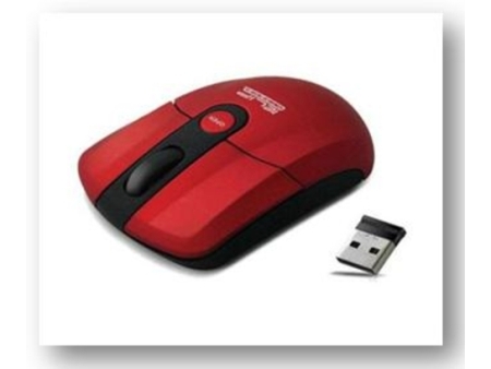 Klip X Mouse Optical Mini 1600 dpi Wireless Red