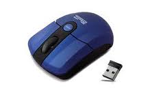 Klip X Mouse Optical Mini 1600 dpi Wireless Blue