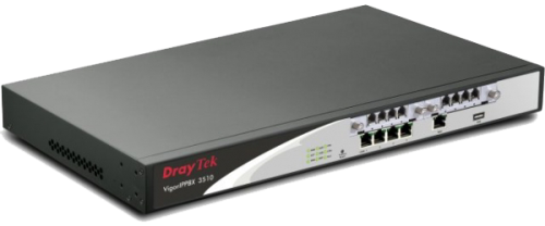 DRAYTEK VIGORIPPBX3510- RUTEADOR VOIP&CONMUTADOR/ HASTA 8 PUERTOS FXS O FXO/ HASTA 100 EXTENSIONES