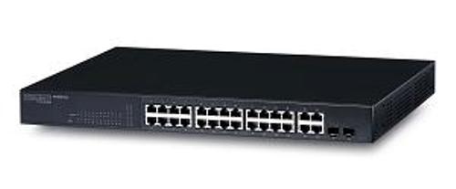 ES3528MFPOE- Switch 24-Port 10/100 PoE 370W +4 Combo GBE RJ-4