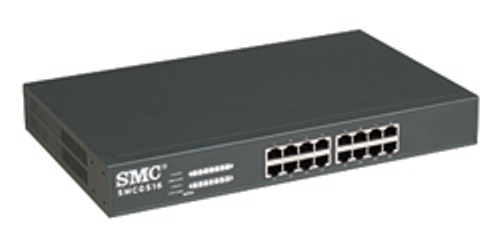 SMC SMCGS16- EZ Switch 10/100/1000 16-Port Unmanaged Gigabit Switch